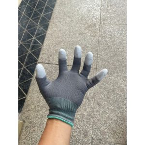 GĂNG TAY XÁM PHỦ NGÓN PU